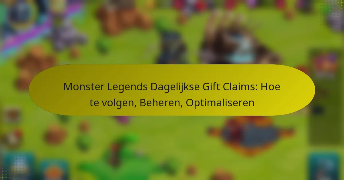 Monster Legends Dagelijkse Gift Claims: Hoe te volgen, Beheren, Optimaliseren