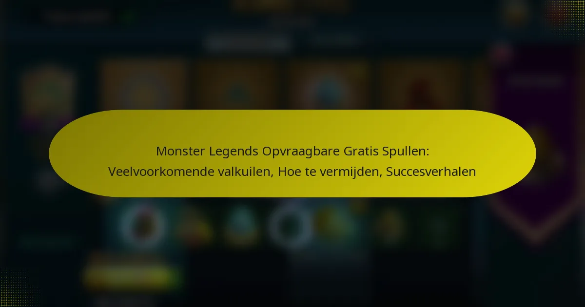 Monster Legends Opvraagbare Gratis Spullen: Veelvoorkomende valkuilen, Hoe te vermijden, Succesverhalen